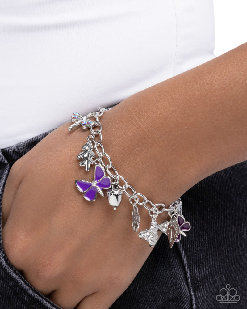 Iconic Insects Bracelet - Purple