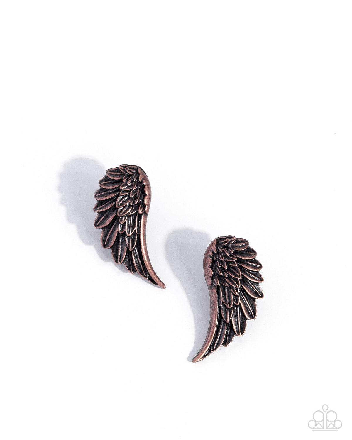 Articulate Angel Earrings - Copper | Paparazzi Accessories image 3