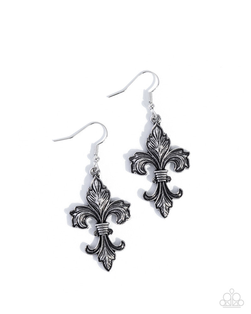 Fancy Fleur-De-Lis - Silver | Paparazzi Accessories