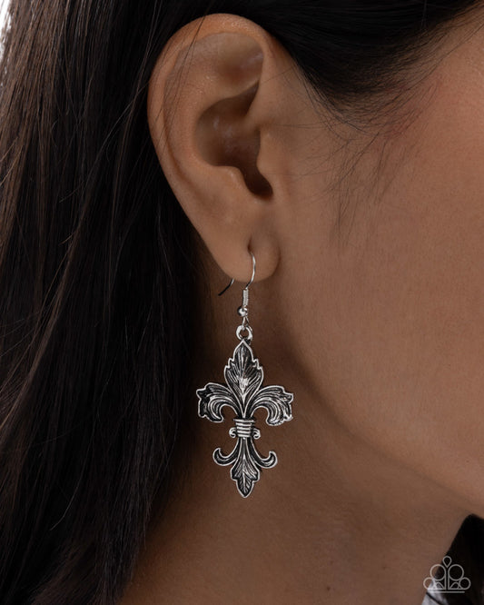 Fancy Fleur-De-Lis - Silver | Paparazzi Accessories