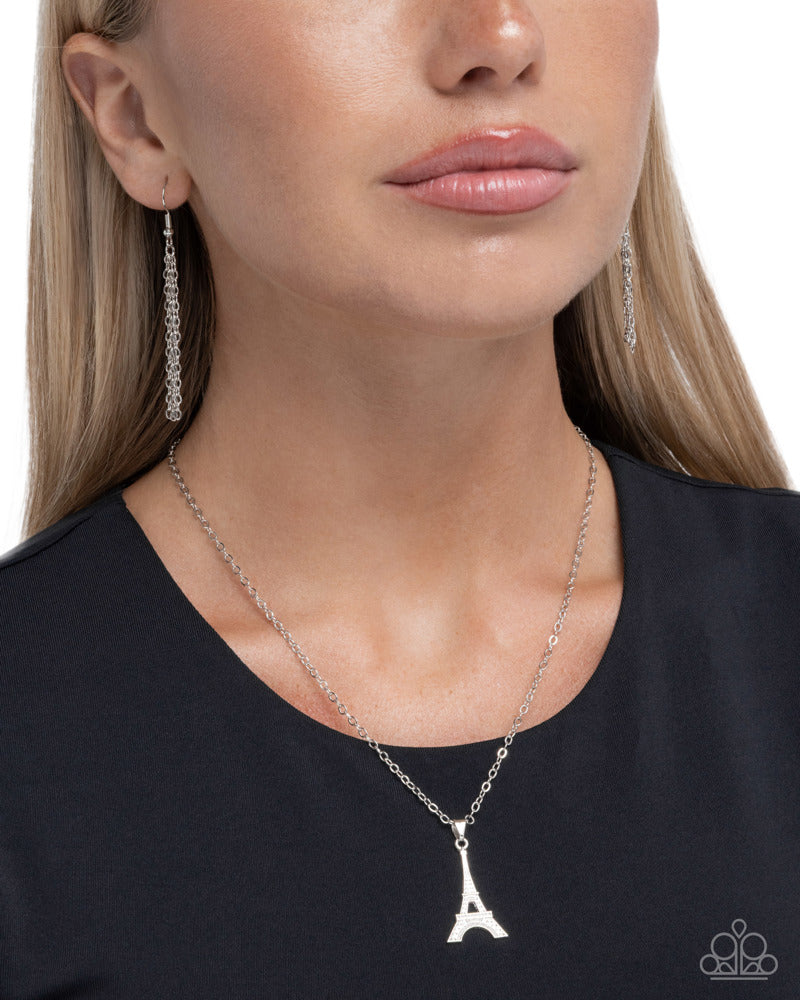 Eiffel Tower Eloquence - Silver | Paparazzi Accessories