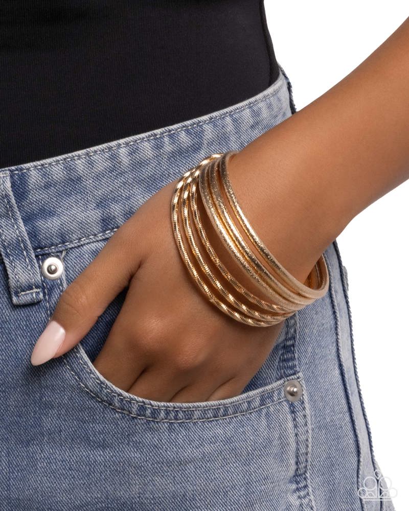 Dusted Delight Bracelet - Gold | Paparazzi Accessories