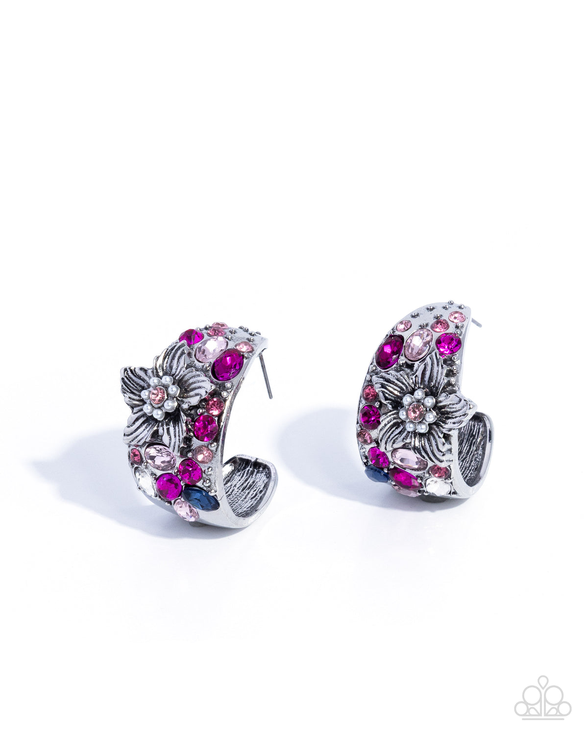 Floral Flight Earrings - Pink | Paparazzi Accessories image 2