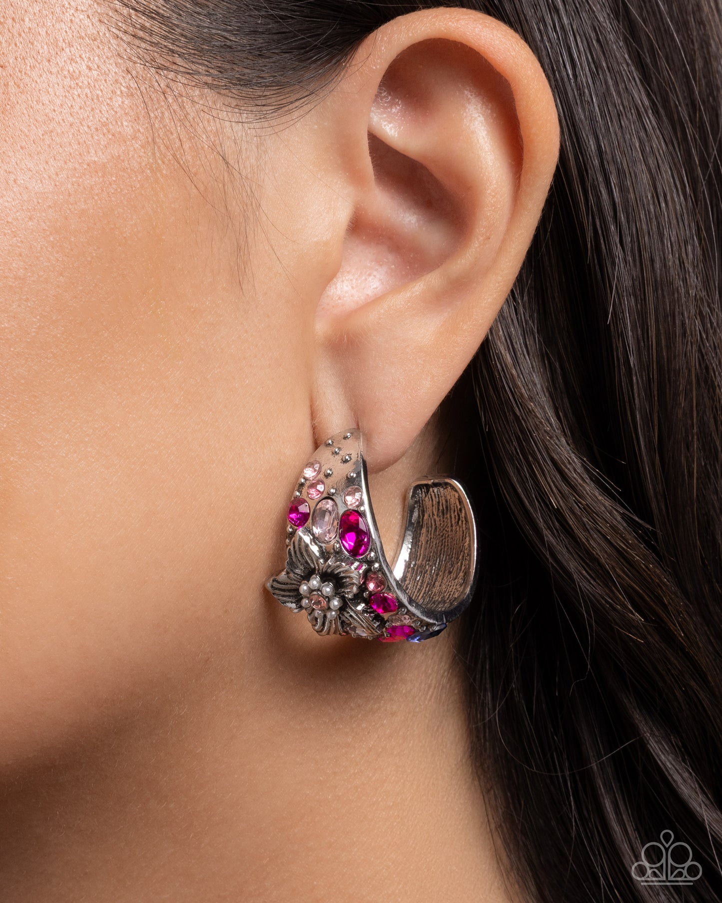 Floral Flight Earrings - Pink | Paparazzi Accessories