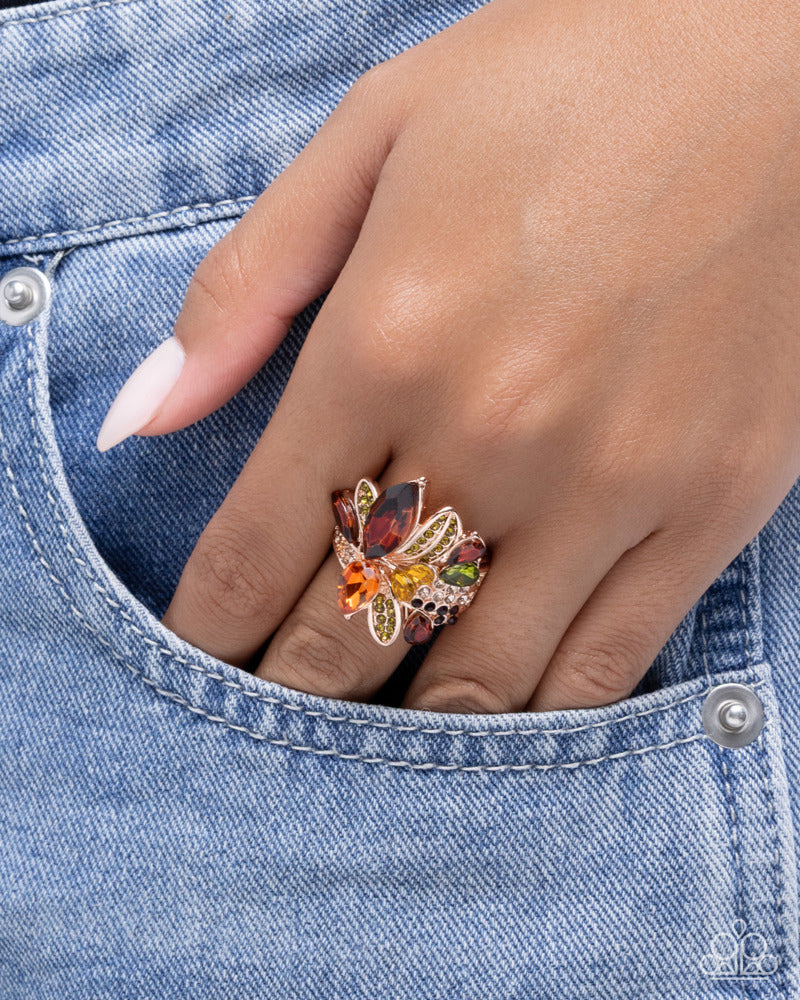 Captivating Cluster Ring - Rose Gold