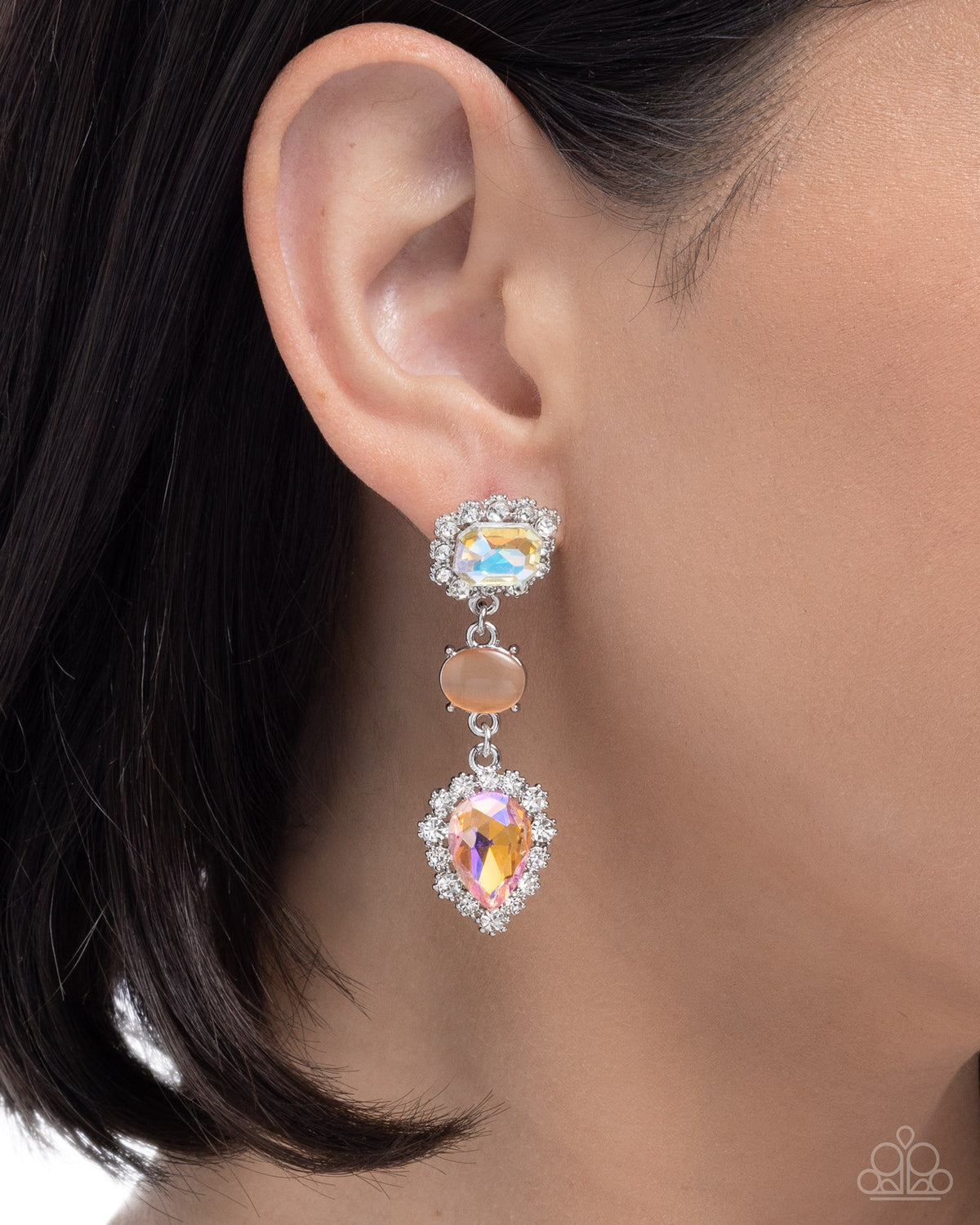 Three is Better Than One Earrings - Orange | Paparazzi Accessories