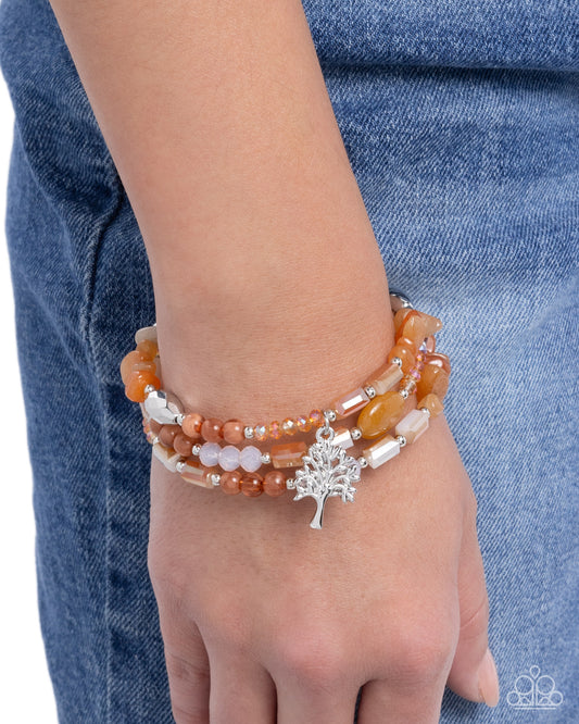 Capricious Collision - Orange | Paparazzi Accessories