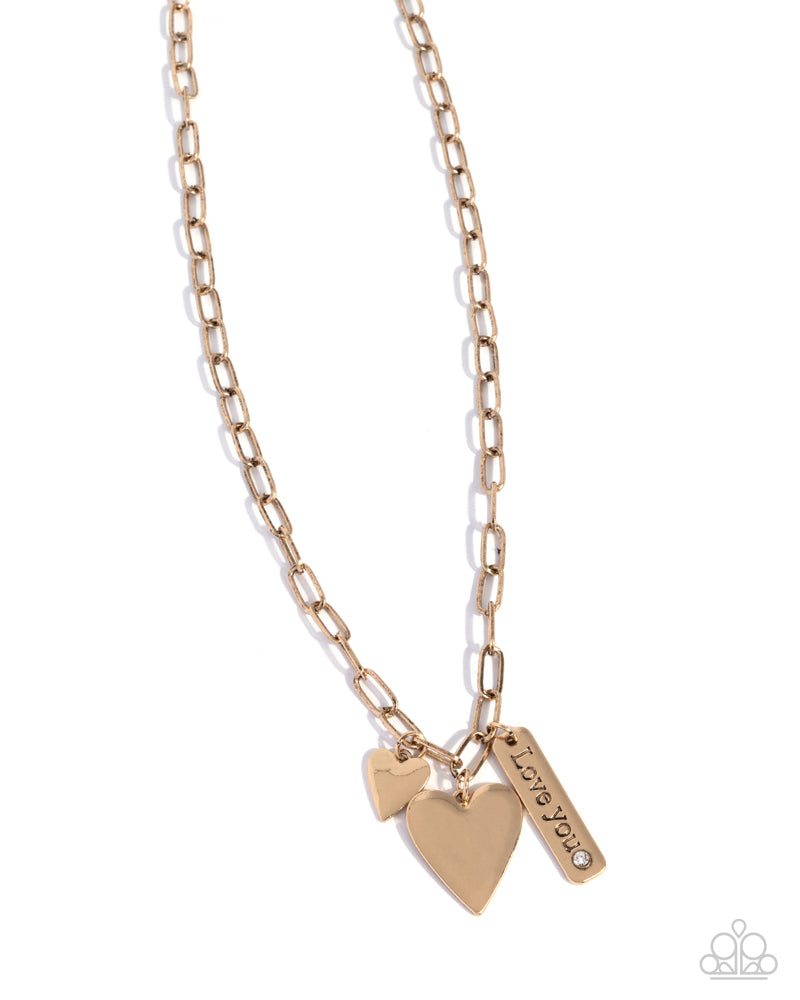 Valentines Victory Necklace - Gold image 2