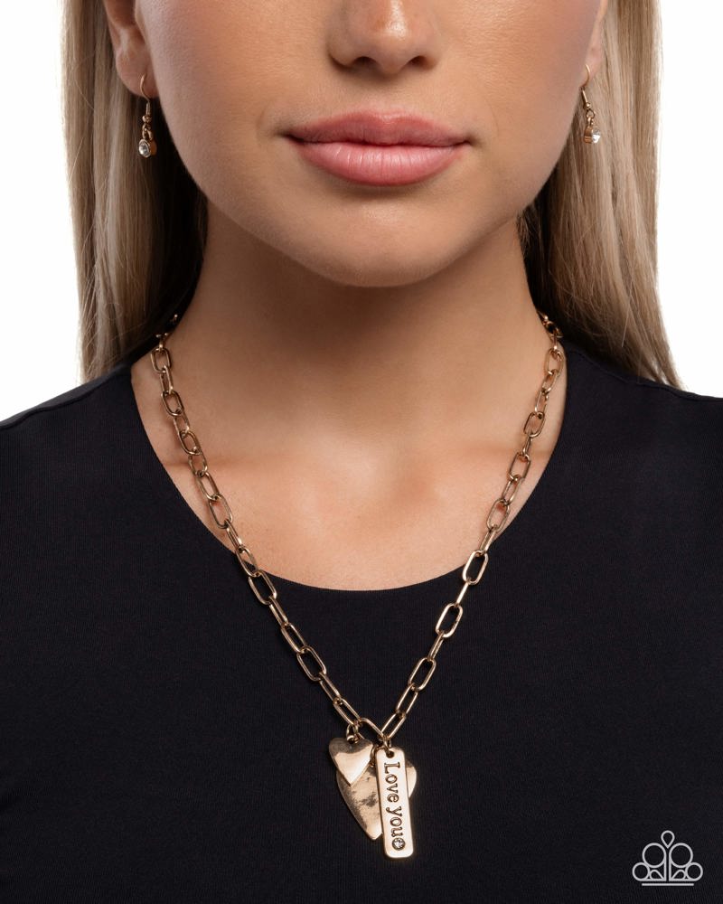 Valentines Victory Necklace - Gold image 3