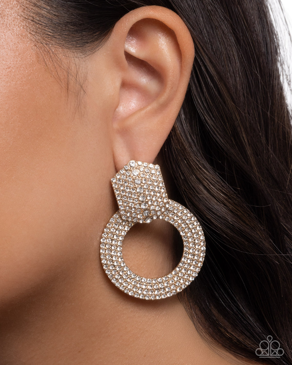 Sparkly Safeguard Earrings - Gold