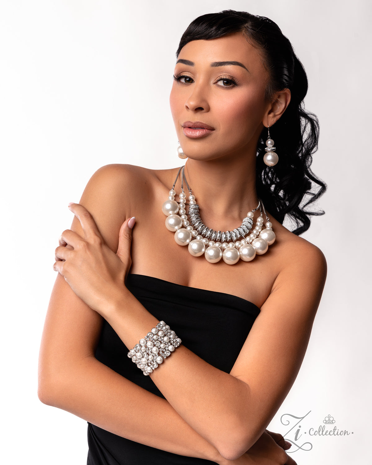 Comfortable Chic Bracelet - White | Paparazzi Accessories