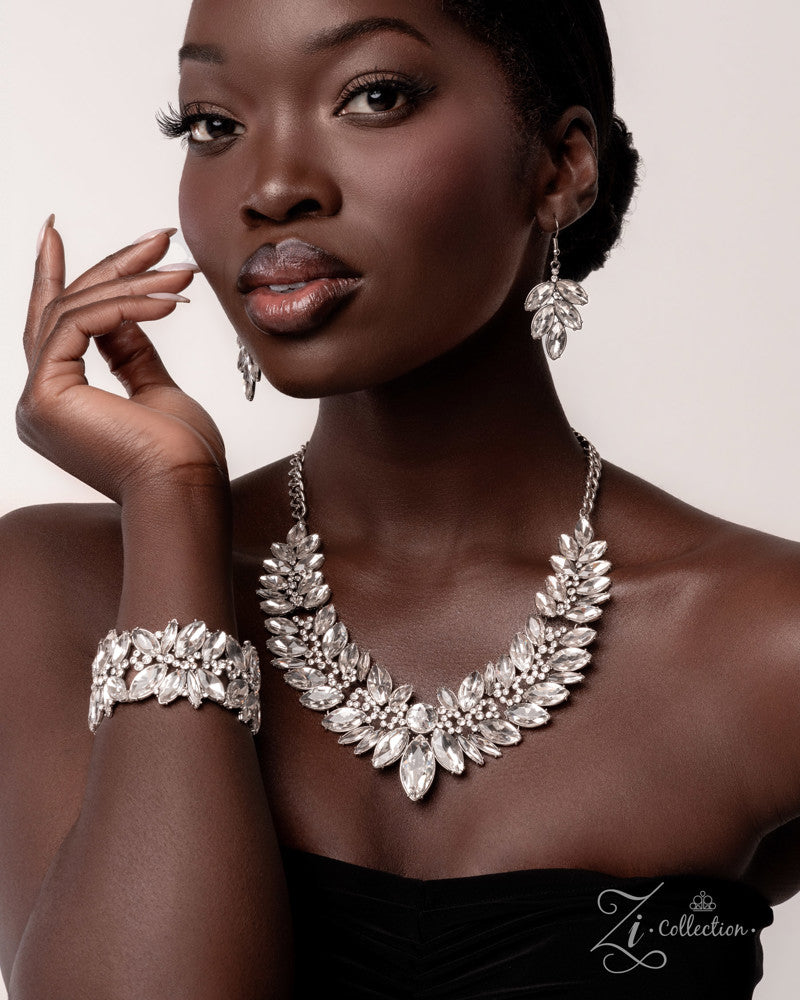 Composed Charm Bracelet - White | Paparazzi Accessories