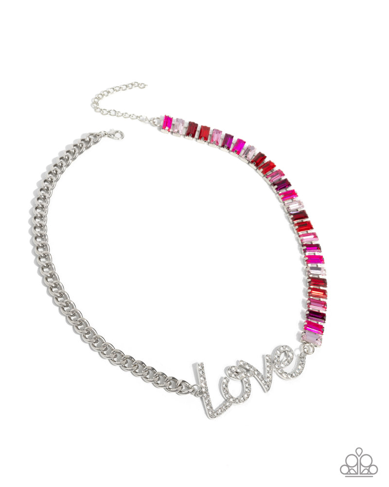 Lovely Contrast Necklace - Multi | Paparazzi Accessories image 2