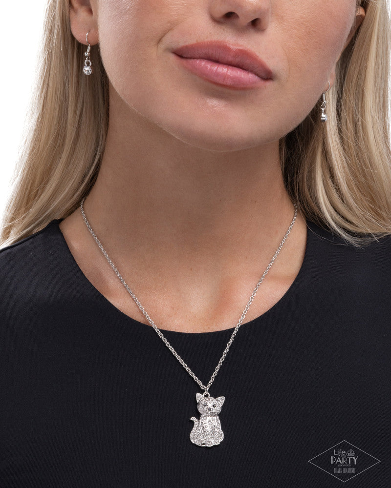 Cat Call Necklace - White image 3
