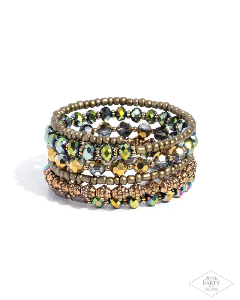 Stacked Surprise Bracelet - Multi | Paparazzi Accessories image 2