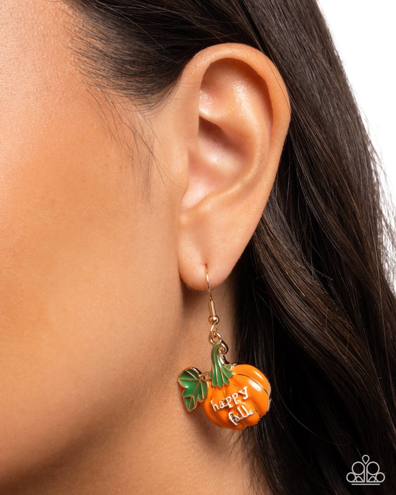 Autumn Affair Earrings - Orange