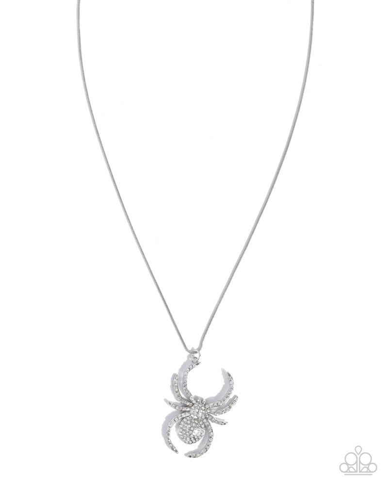Spider Story Necklace - White image 2
