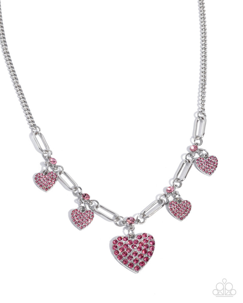 Affectionate Accuracy Necklace - Pink | Paparazzi Accessories image 2