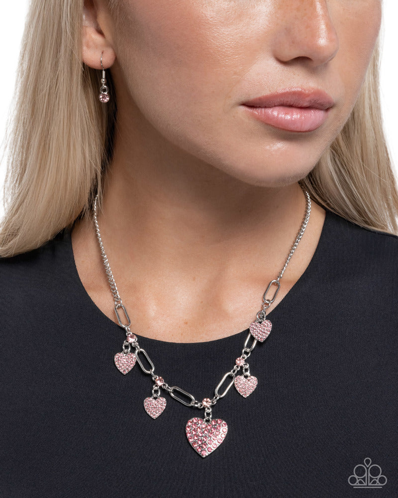 Affectionate Accuracy Necklace - Pink | Paparazzi Accessories image 3