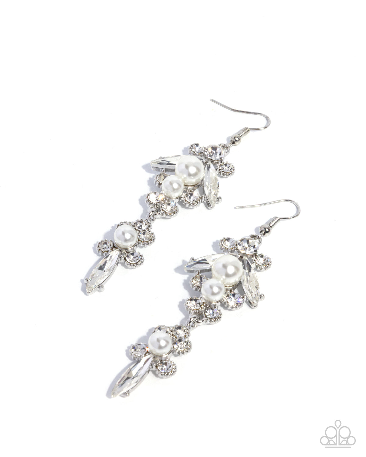 Darling Decadence - White | Paparazzi Accessories