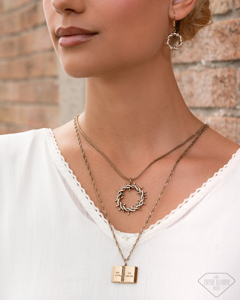 Forgiven in Faith Necklace - Gold image 3