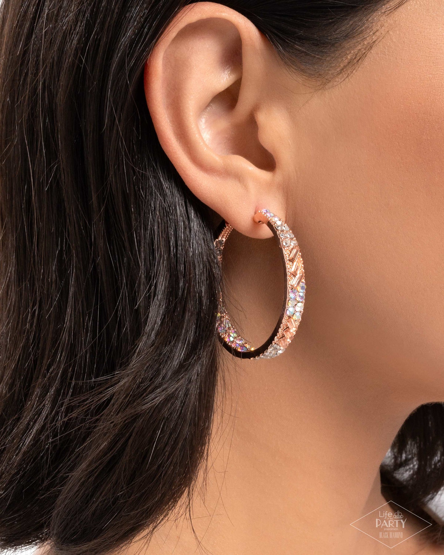 Glitzy by Association Earrings - Copper