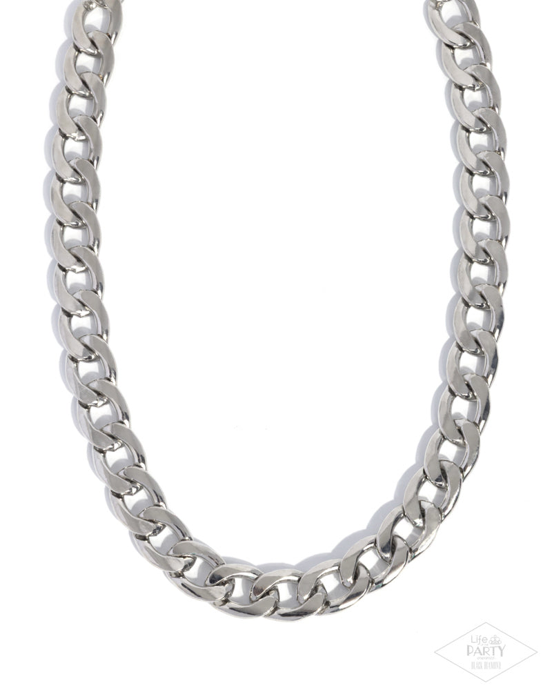 Action CURB Necklace - Silver image 2