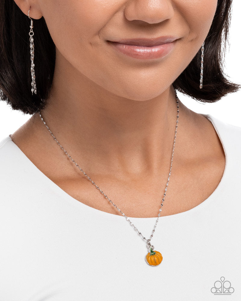 Pumpkin Patch Necklace - Orange image 3