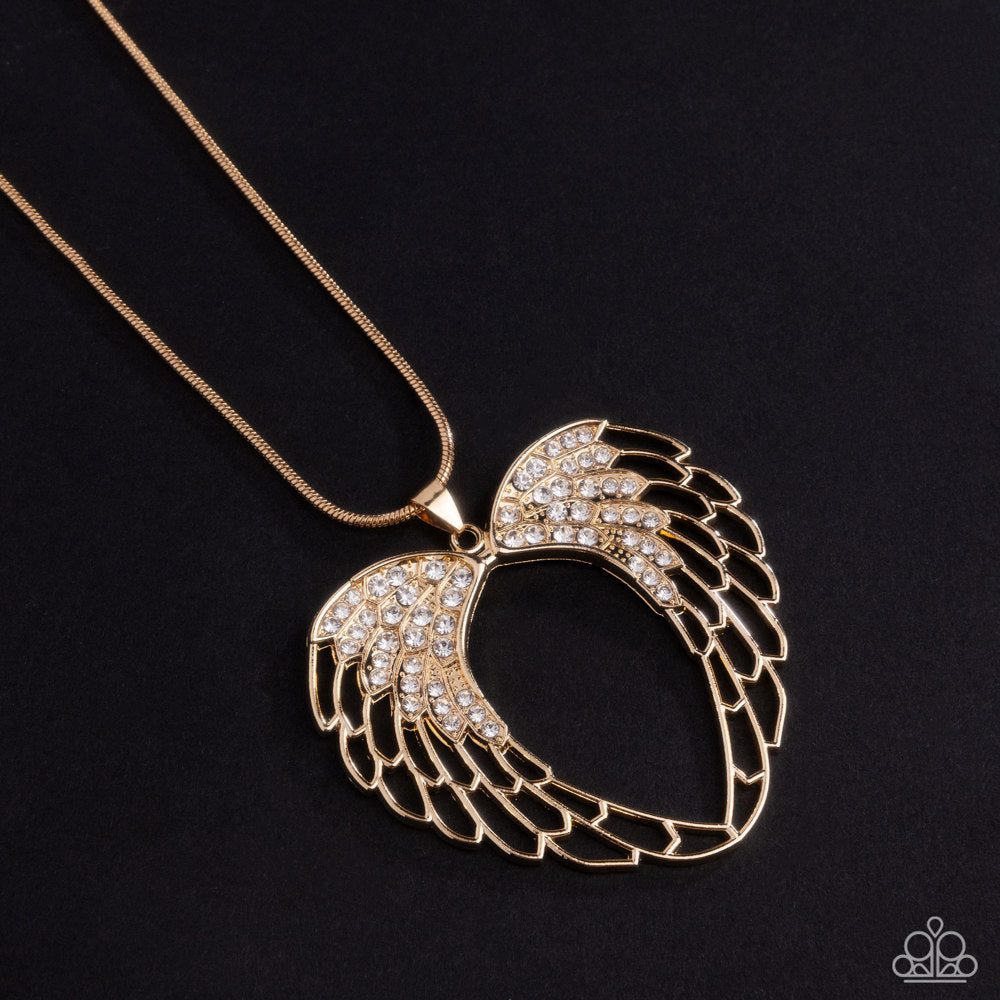 Angelic Accuracy Necklace - Gold | Paparazzi Accessories