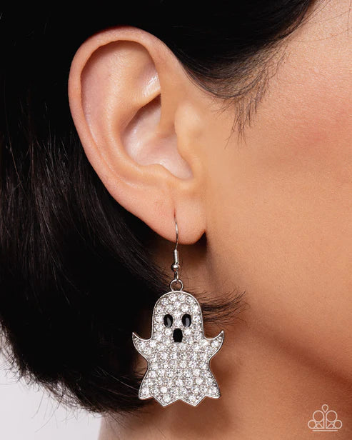 Ghost Town - White Earrings - September 2025 LOP