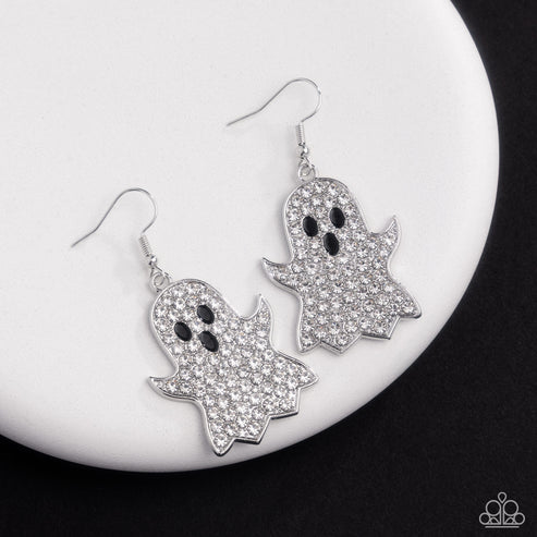 Ghost Town - White Earrings - September 2025 LOP