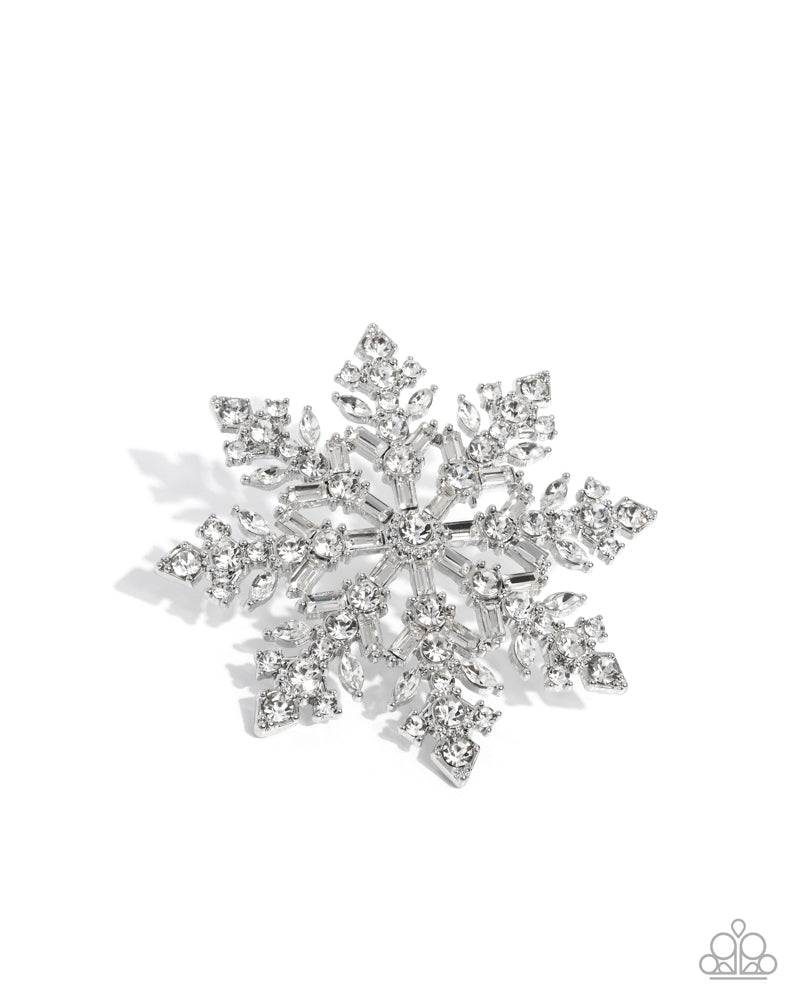 Snowflake Solstice Hair Accessory - White image 2