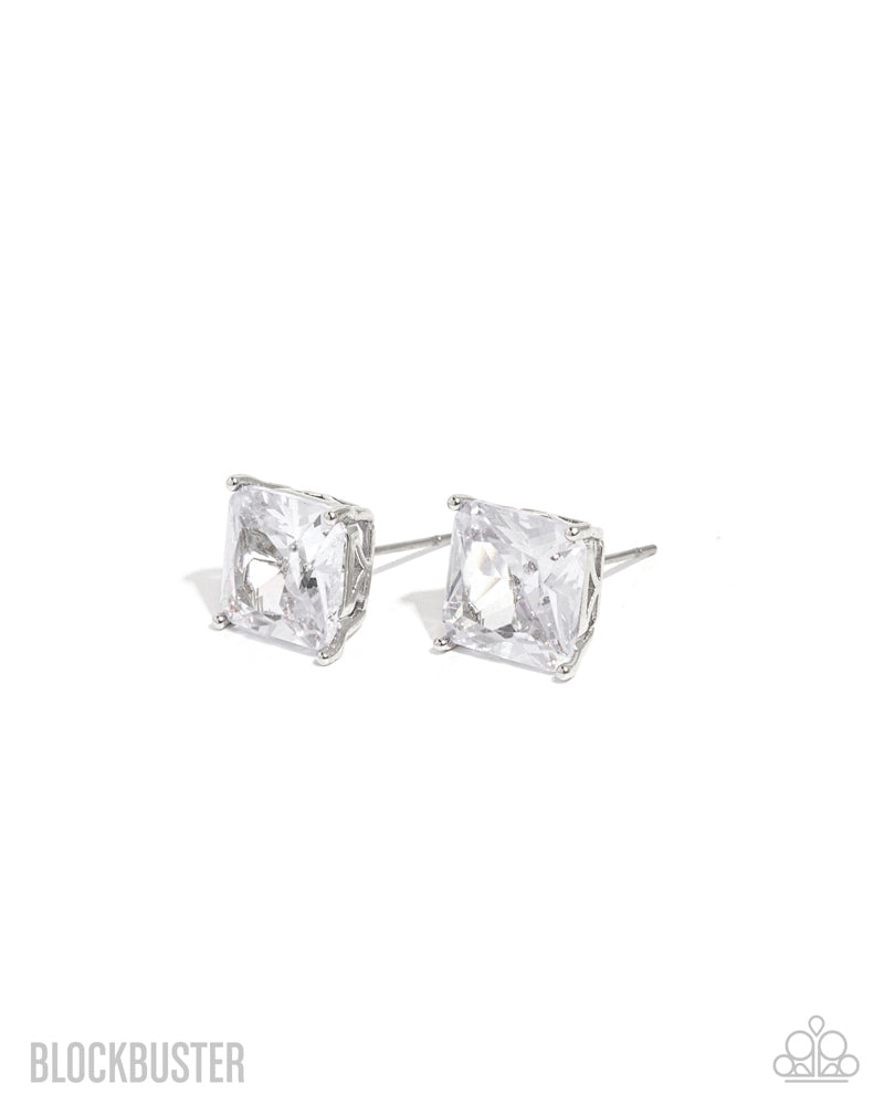 GLOW Time Earrings - White image 2