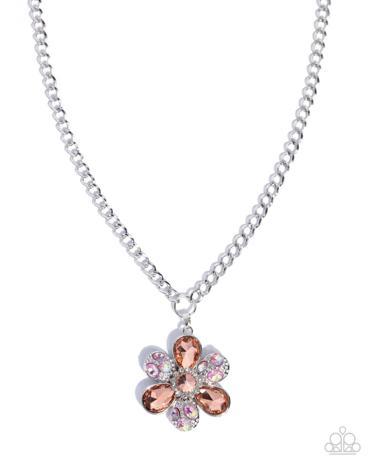 Vacation Flowers Necklace - Orange | Paparazzi Accessories image 2