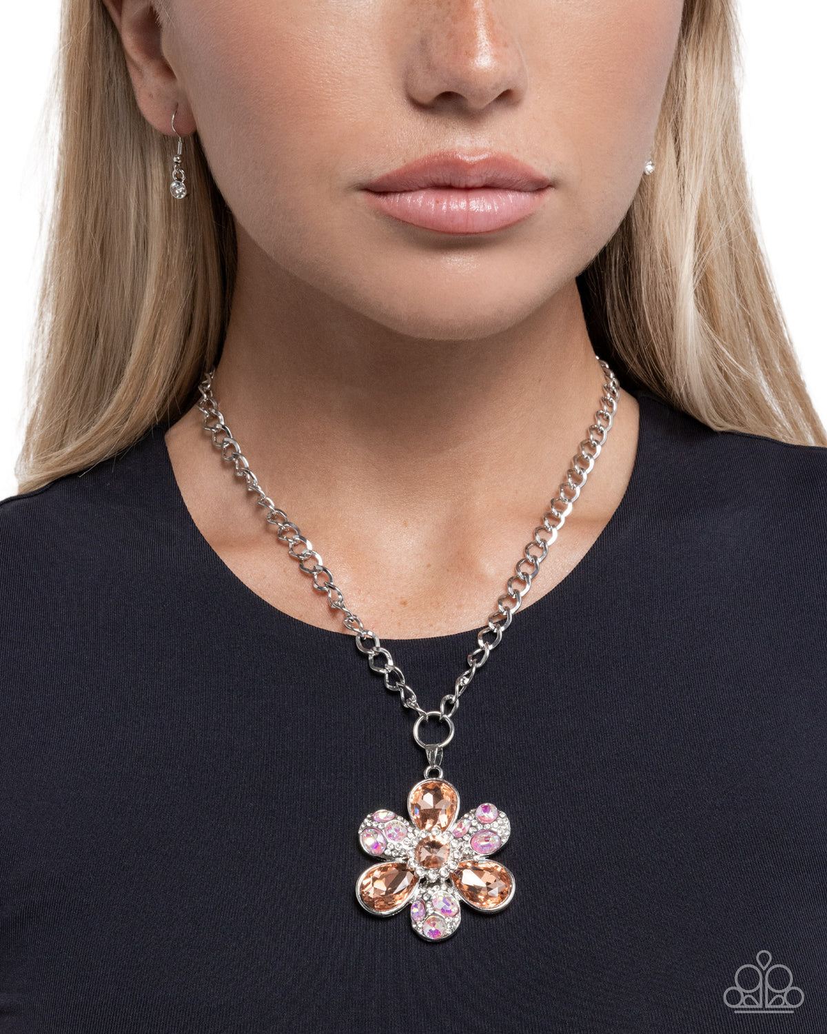 Vacation Flowers Necklace - Orange | Paparazzi Accessories image 3