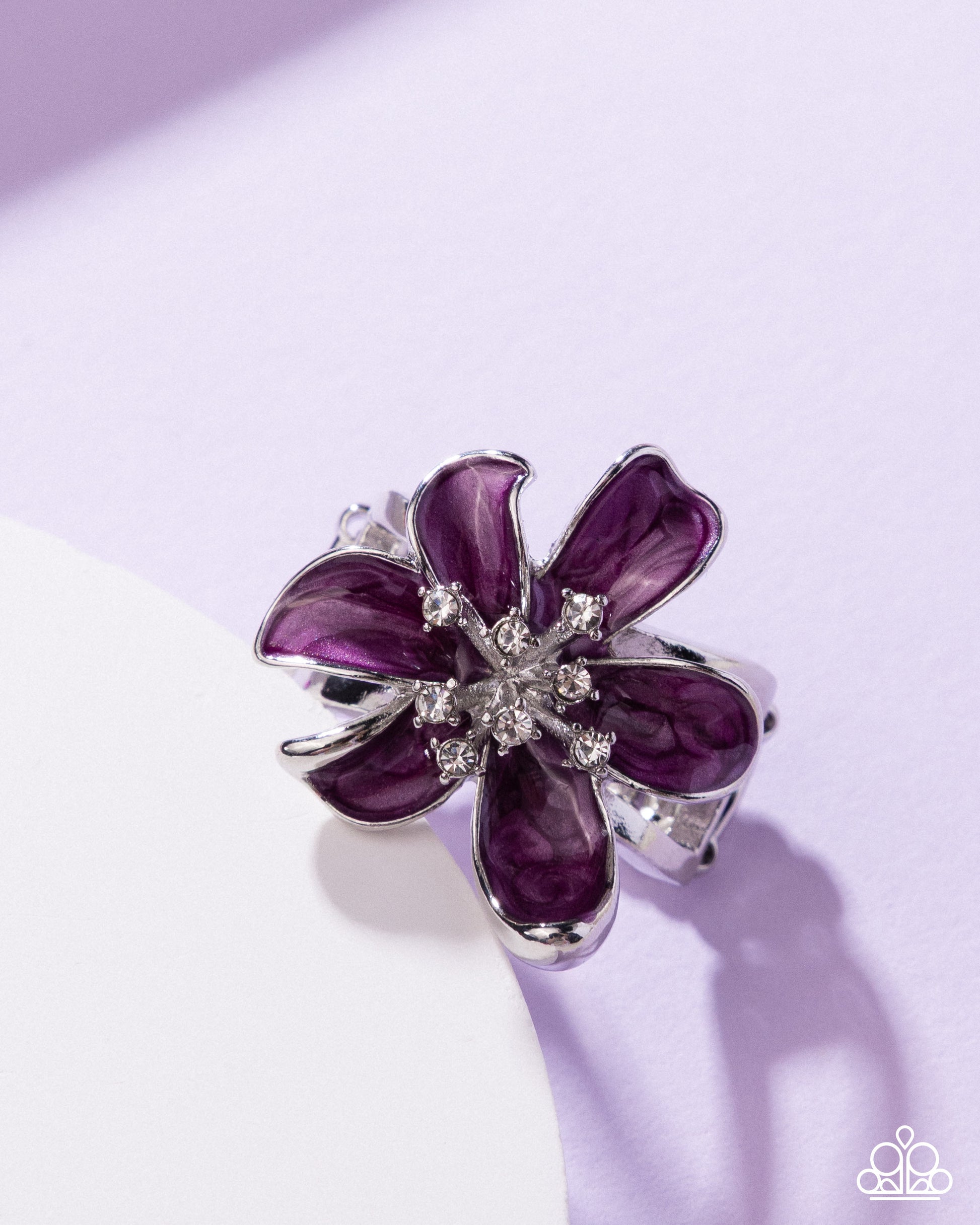 Painted Party Ring - Purple