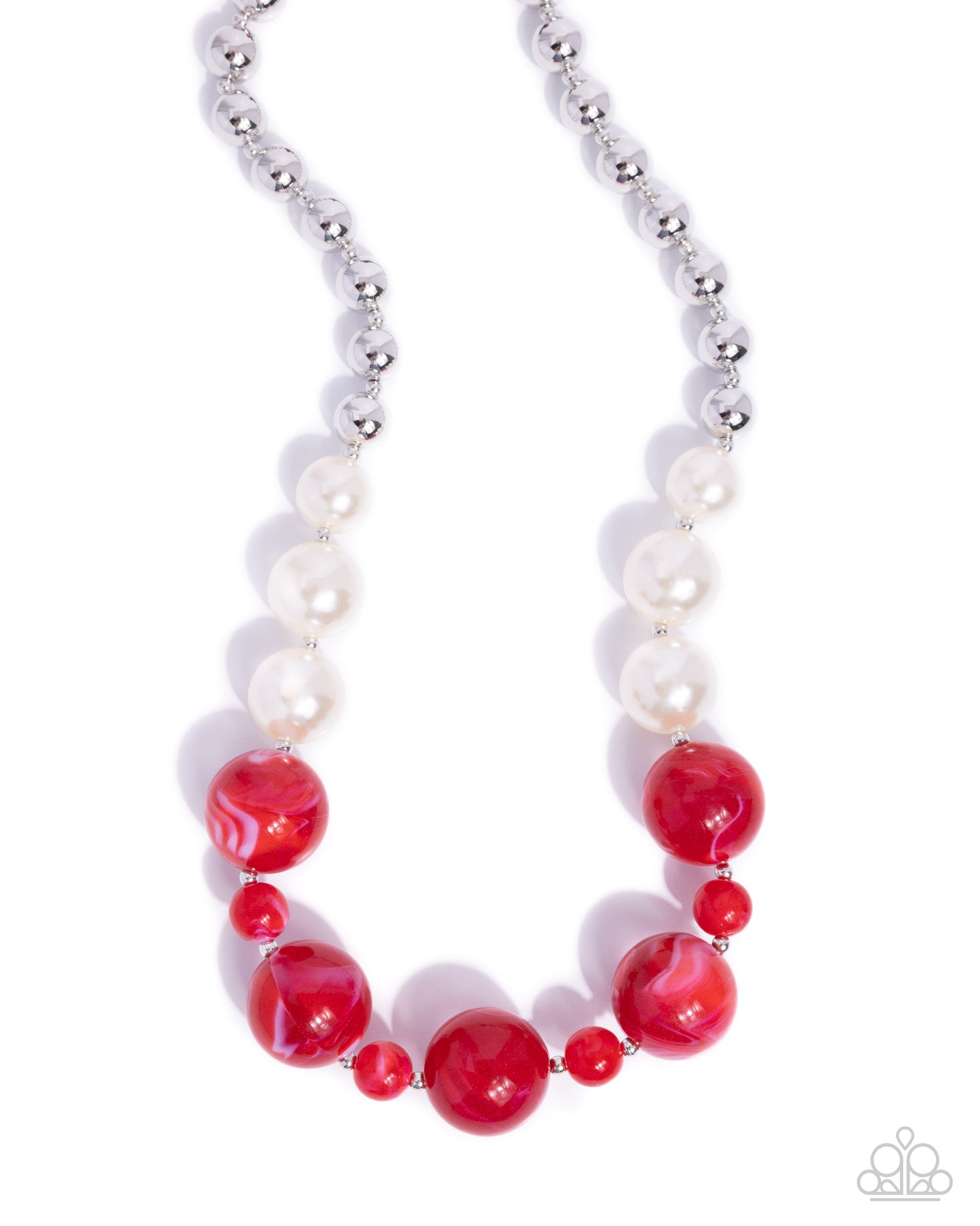 Serendipitous Statement Necklace - Red image 2
