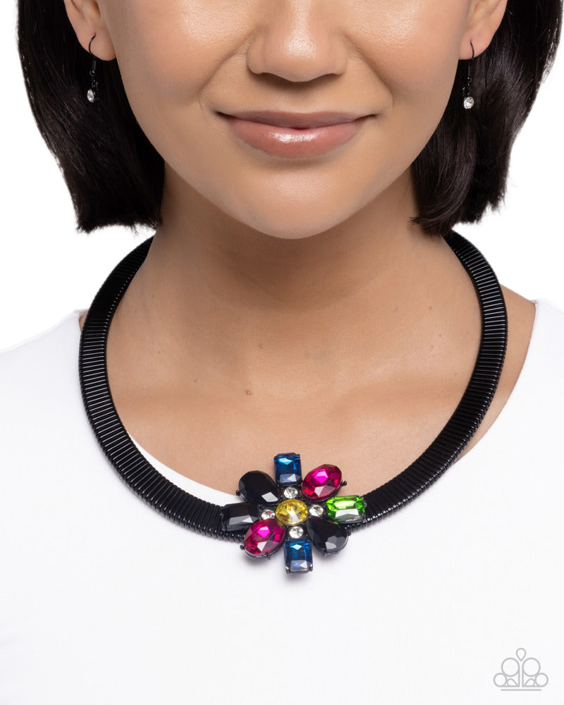 Forward Florals - Black | Paparazzi Accessories