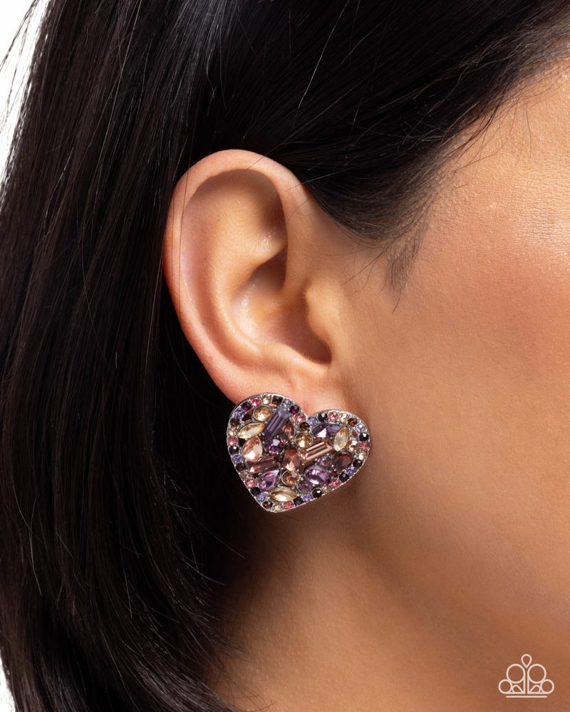 Courting Command Earrings - Purple