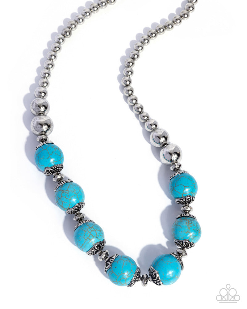 Earthy Filter Necklace - Blue image 2