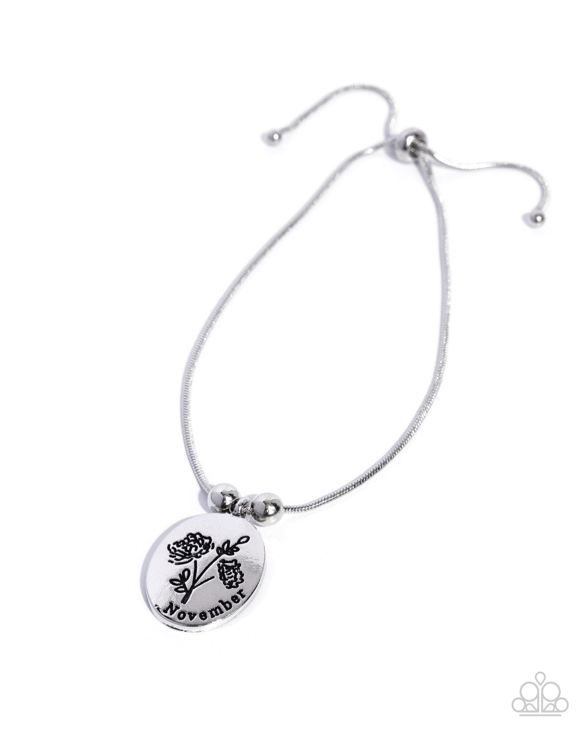 Personalized Bouquet - November Bracelet - Silver | Paparazzi Accessories image 3
