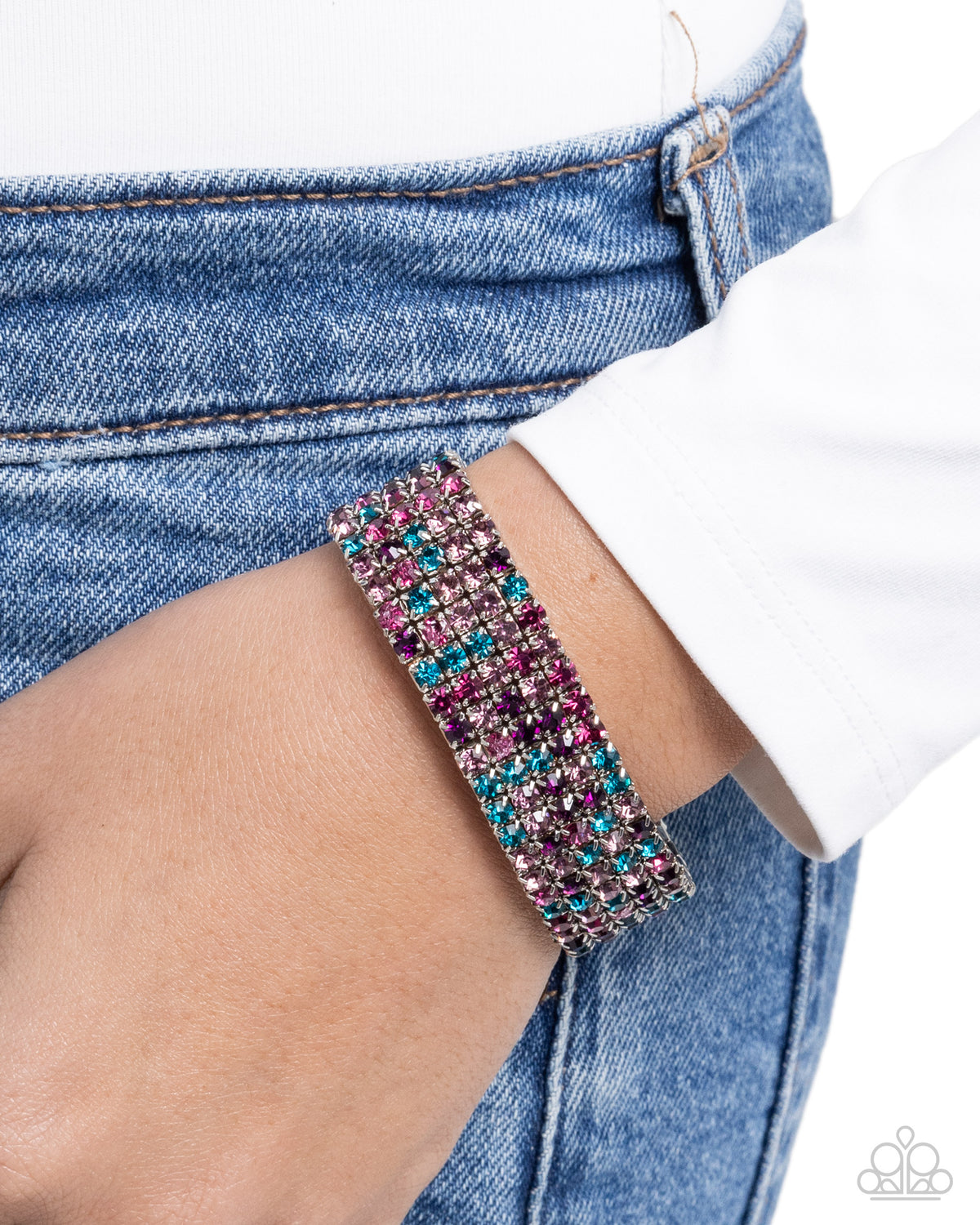 Shimmery Sequence Bracelet - Purple | Paparazzi Accessories