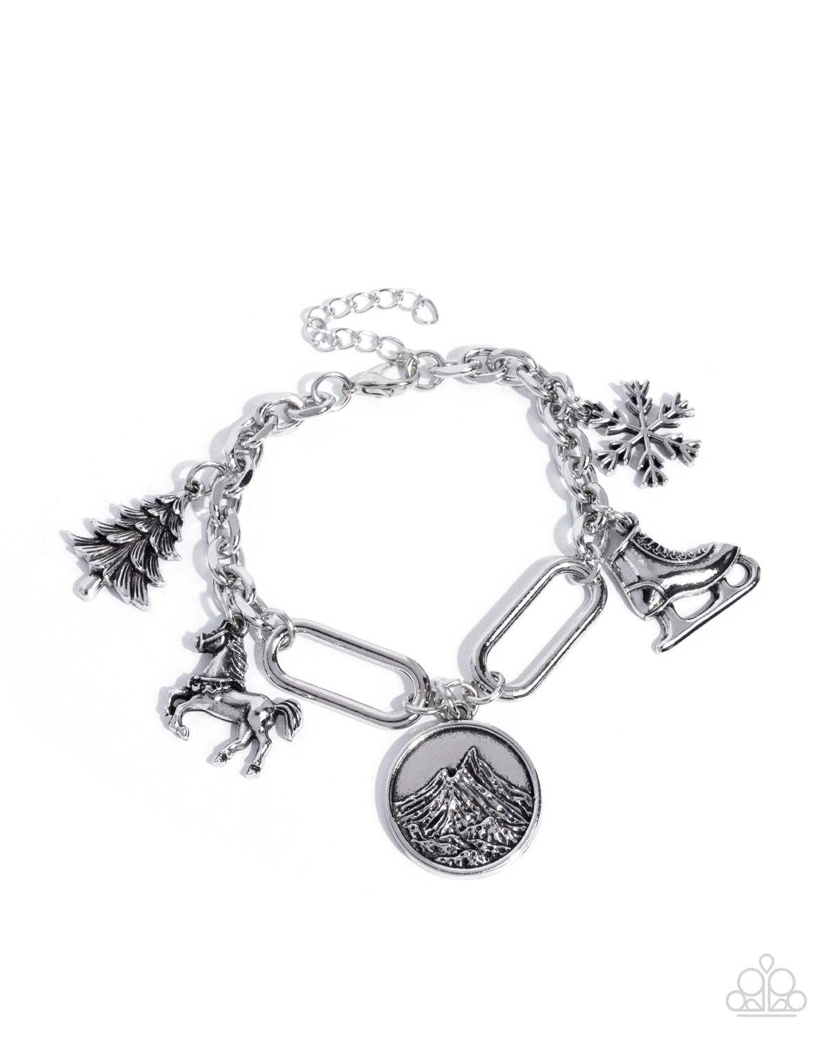Mountain Climb - Silver | Paparazzi Accessories