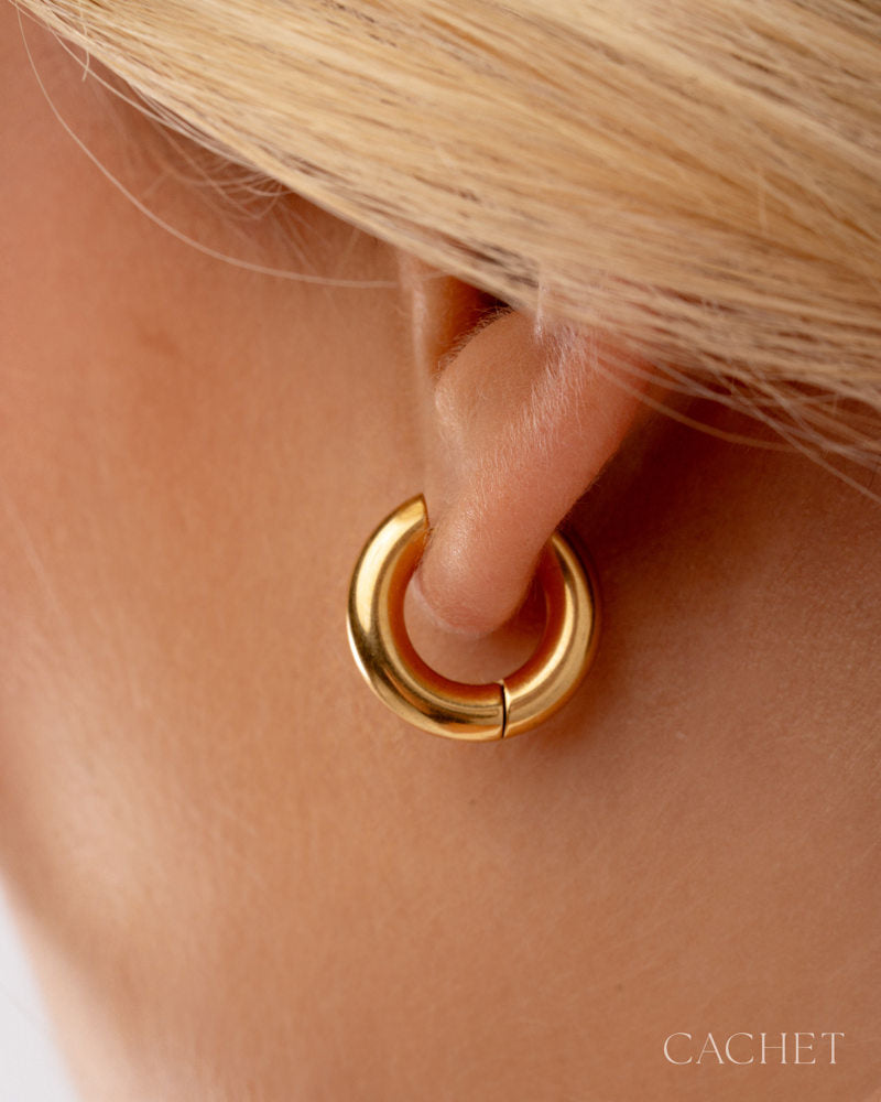 Oro Earrings - 18k Gold | Paparazzi Accessories image 3