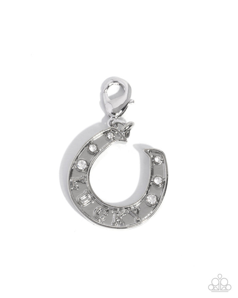 Horseshoe Hold - White | Paparazzi Accessories