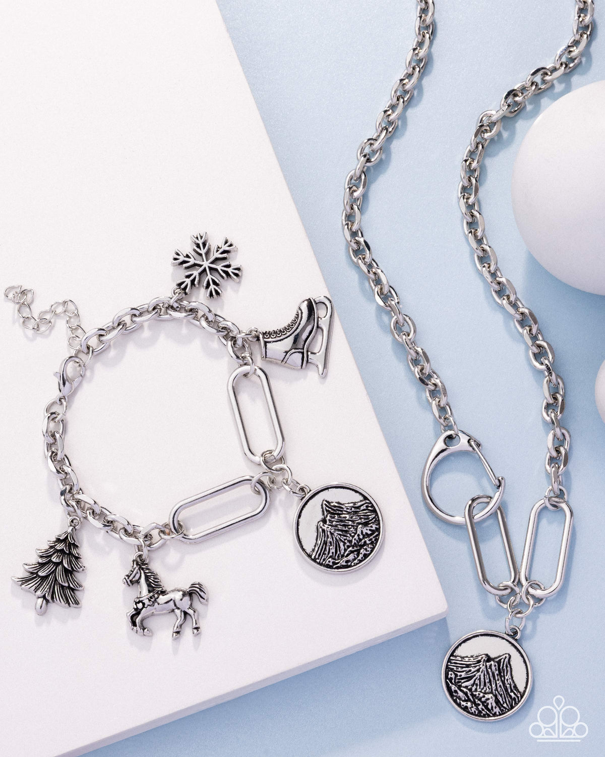 Mountain Climb - Silver | Paparazzi Accessories