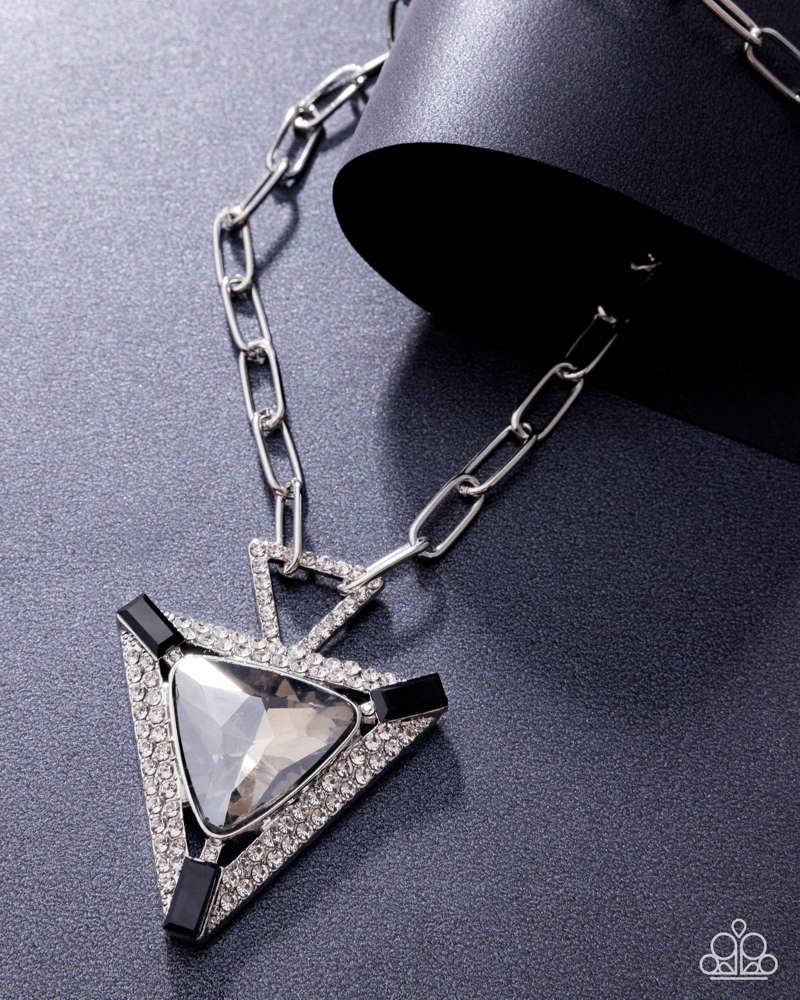Triangular Trailblazer Necklace - Black | Paparazzi Accessories