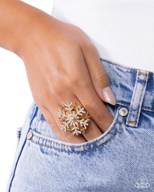 Snowflake Sensation Ring - Gold
