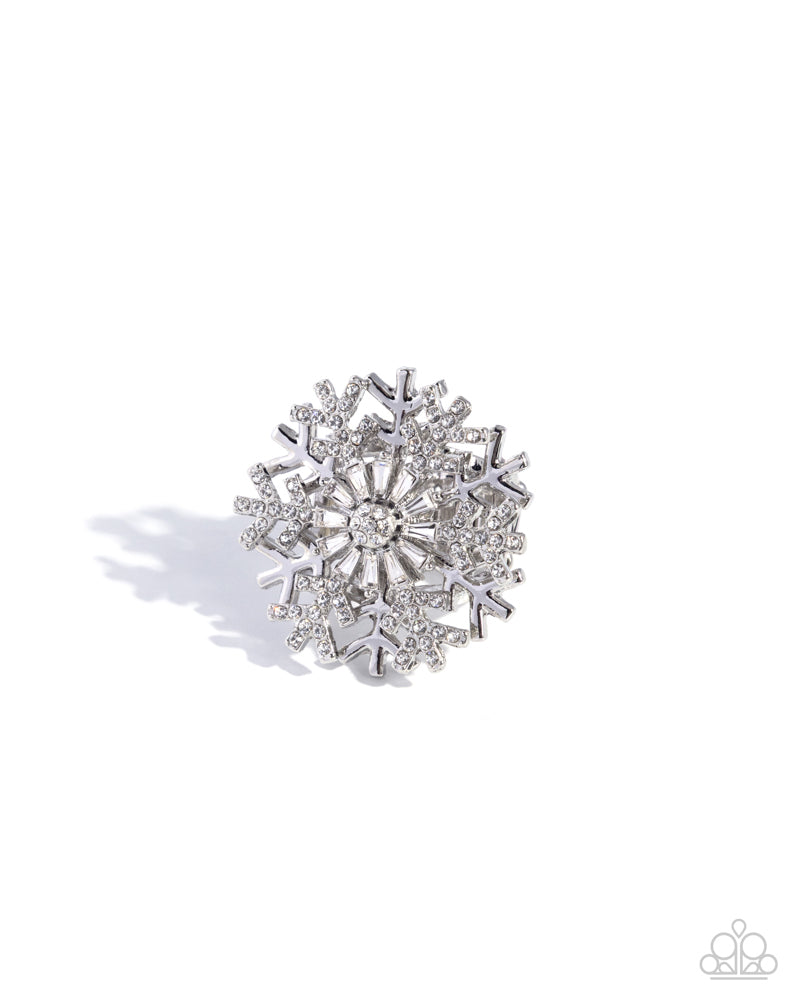 Snowflake Sensation Ring - White image 2