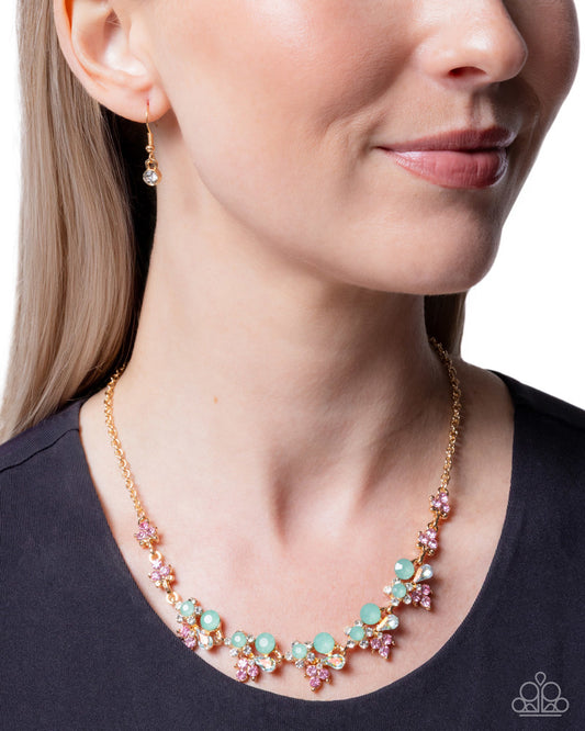 Clustered Cabaret - Green | Paparazzi Accessories